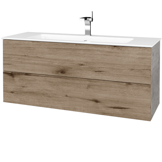 Umyvadlová skříňka VARIANTE SZZ2 120 (umyvadlo Pura)  - D01 Beton - D23 Herkules