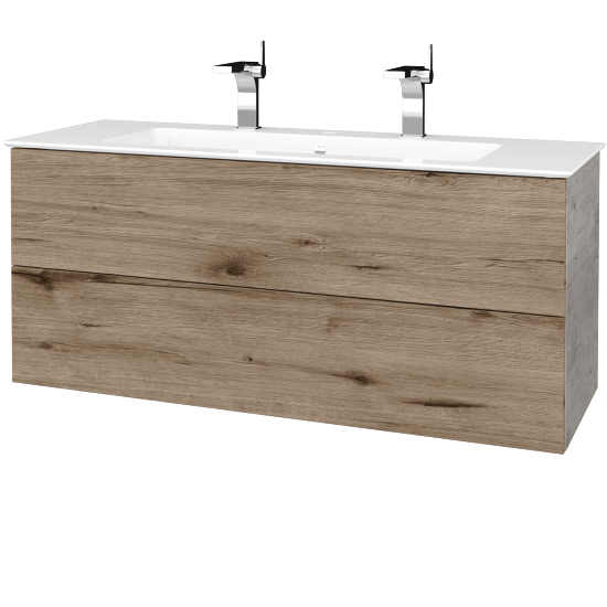 Umyvadlová skříňka VARIANTE SZZ2 120 (umyvadlo Pura)  - D01 Beton - D23 Herkules