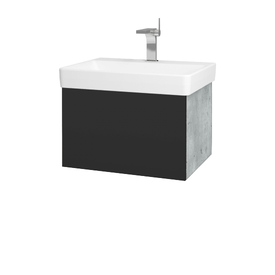 Koupelnová skříňka VARIANTE SZZ 60 pro umyvadlo Laufen Pro S - D01 Beton - N03 Graphite