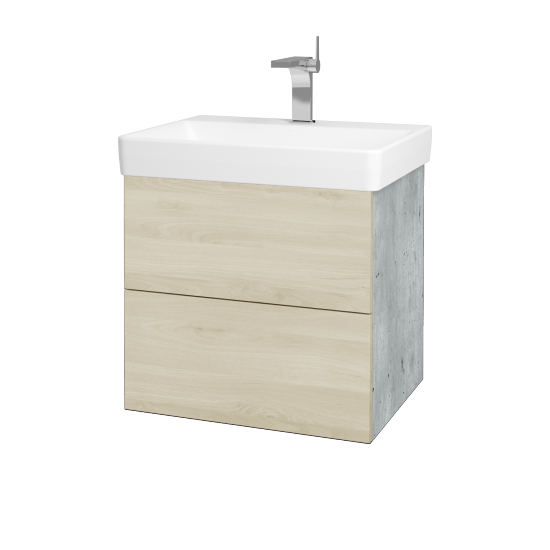 Umyvadlová skříňka VARIANTE SZZ2 60 pro umyvadlo Laufen Pro S - D01 Beton - D24 Ohio