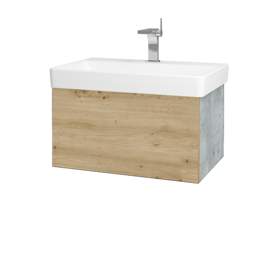 Umyvadlová skříňka VARIANTE SZZ 70 pro umyvadlo Laufen Pro S - D01 Beton - D22 Karamel