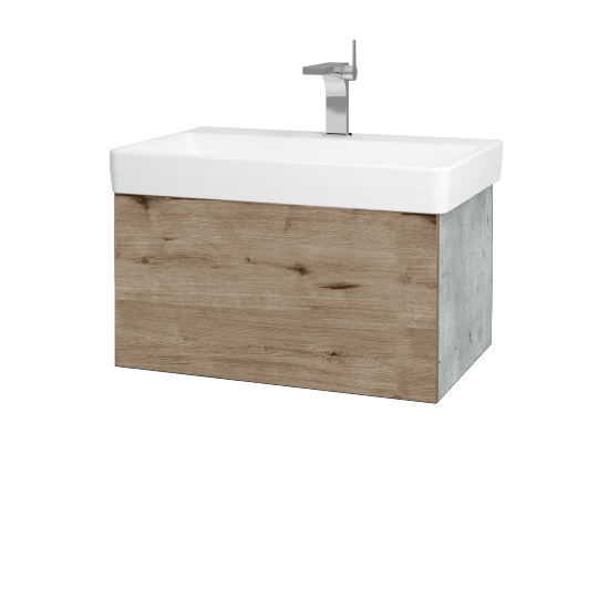 Umyvadlová skříňka VARIANTE SZZ 70 pro umyvadlo Laufen Pro S - D01 Beton - D23 Herkules