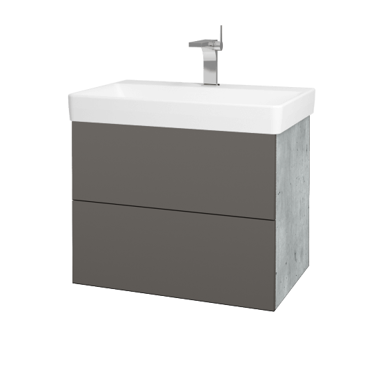 Koupelnová skříňka VARIANTE SZZ2 70 pro umyvadlo Laufen Pro S - D01 Beton - N06 Lava
