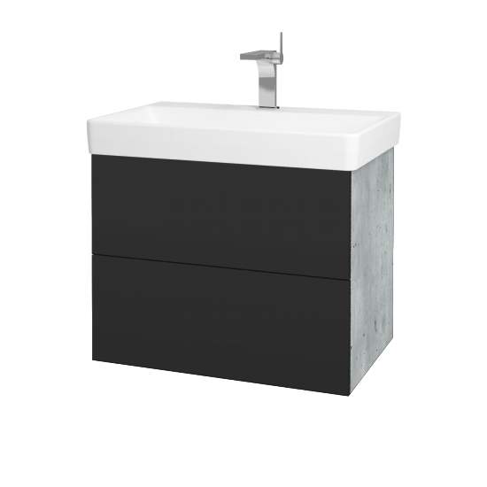 Koupelnová skříňka VARIANTE SZZ2 70 pro umyvadlo Laufen Pro S - D01 Beton - N03 Graphite