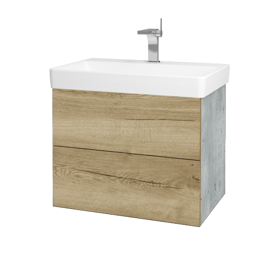 Koupelnová skříňka VARIANTE SZZ2 70 pro umyvadlo Laufen Pro S - D01 Beton - D26 Ontario