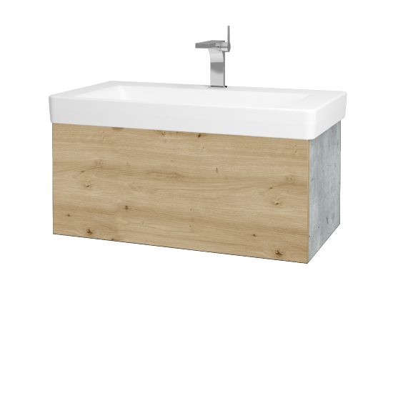 Umyvadlová skříňka VARIANTE SZZ 85 pro umyvadlo Laufen Pro S - D01 Beton - D22 Karamel