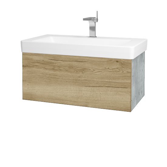 Umyvadlová skříňka VARIANTE SZZ 85 pro umyvadlo Laufen Pro S - D01 Beton - D26 Ontario