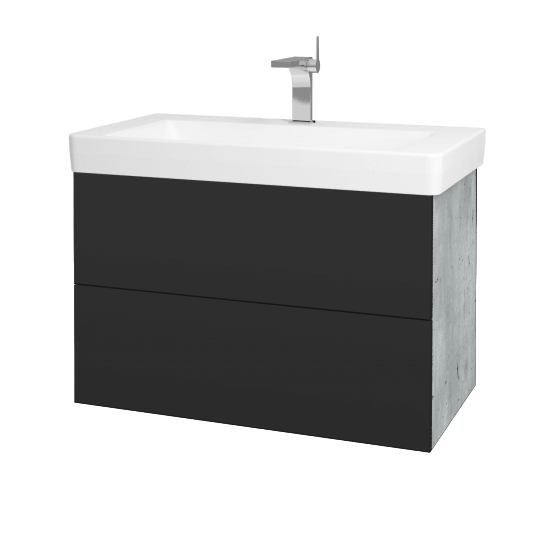 Umyvadlová skříňka VARIANTE SZZ2 85 pro umyvadlo Laufen Pro S - D01 Beton - N03 Graphite