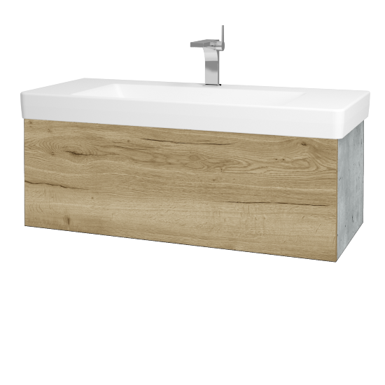 Koupelnová skříňka VARIANTE SZZ 105 pro umyvadlo Laufen Pro S - D01 Beton - D26 Ontario