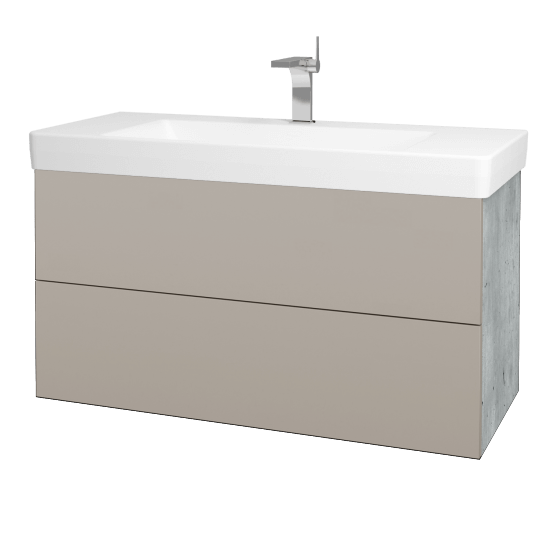 Umyvadlová skříňka VARIANTE SZZ2 105 pro umyvadlo Laufen Pro S - D01 Beton - N07 Stone