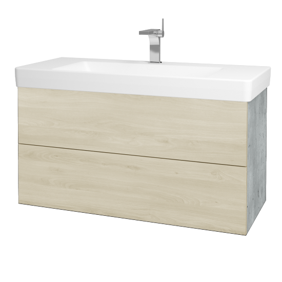 Umyvadlová skříňka VARIANTE SZZ2 105 pro umyvadlo Laufen Pro S - D01 Beton - D24 Ohio