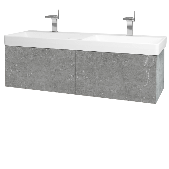 Umyvadlová skříňka VARIANTE SZZ2 130 pro umyvadlo Laufen Pro S - D01 Beton - D20 Galaxy