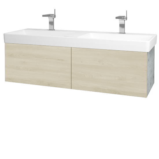 Umyvadlová skříňka VARIANTE SZZ2 130 pro umyvadlo Laufen Pro S - D01 Beton - D24 Ohio