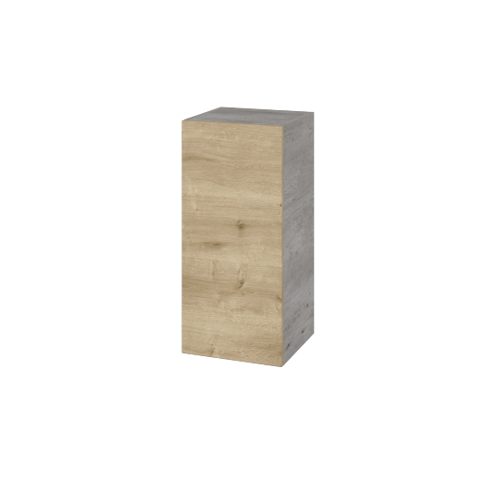Horní skříňka DOS SYD 35  - D01 Beton - Úchytka T00 (bez úchytky) - D09 Arlington - Levé