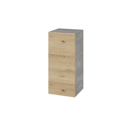 Horní skříňka DOS SYD 35  - D01 Beton - Úchytka T00 (bez úchytky) - D22 Karamel - Levé