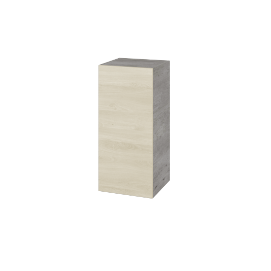 Horní skříňka DOS SYD 35  - D01 Beton - Úchytka T00 (bez úchytky) - D24 Ohio - Levé