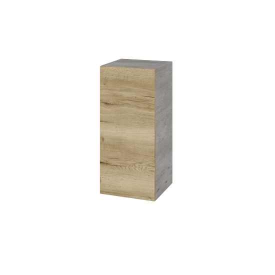 Horní skříňka DOS SYD 35  - D01 Beton - Úchytka T00 (bez úchytky) - D26 Ontario - Levé