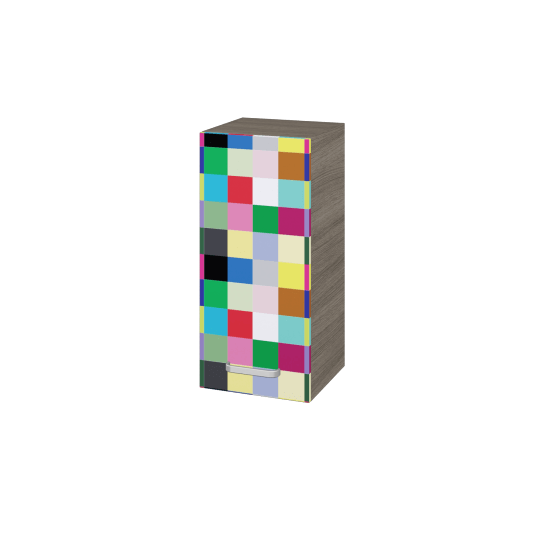 Horní skříňka DOS SYD 35  - D03 Cafe - Úchytka T01 - Individuální odstín dle RAL/NCS - Levé