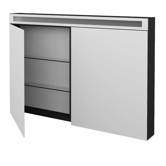 Spiegelschrank NEXT GA2O 120  - N03 Graphite