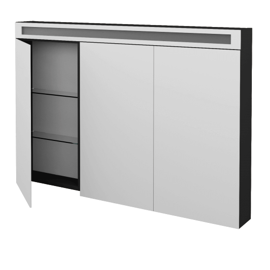 Spiegelschrank NEXT GA3O 120  - N03 Graphite