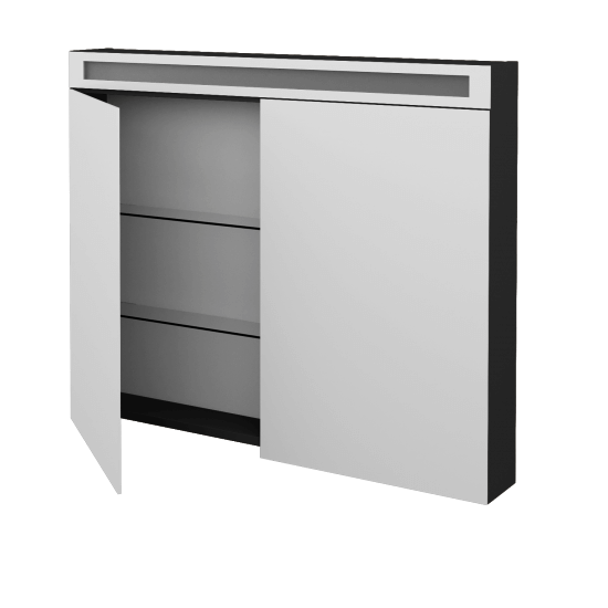 Spiegelschrank ORO GA2OE 100  - N03 Graphite