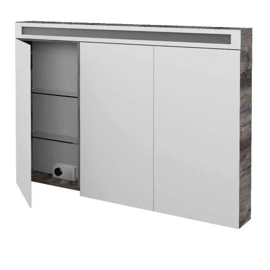 Badezimmer Spiegelschrank ORO GA3OE 120  - D10 Kiefer Jackson