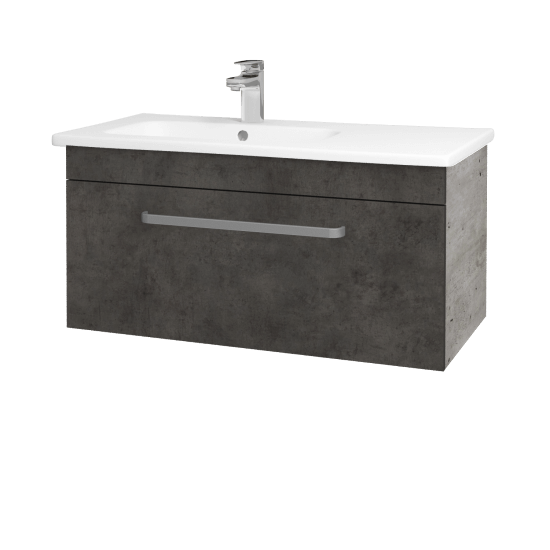 Koupelnová skříňka ASTON SZZ 90  - D01 Beton - Úchytka T01 - D16 Beton tmavý