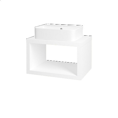 Koupelnová skříňka STORM SZO 60 (umyvadlo Joy 2)  - L01 Bílá vysoký lesk
