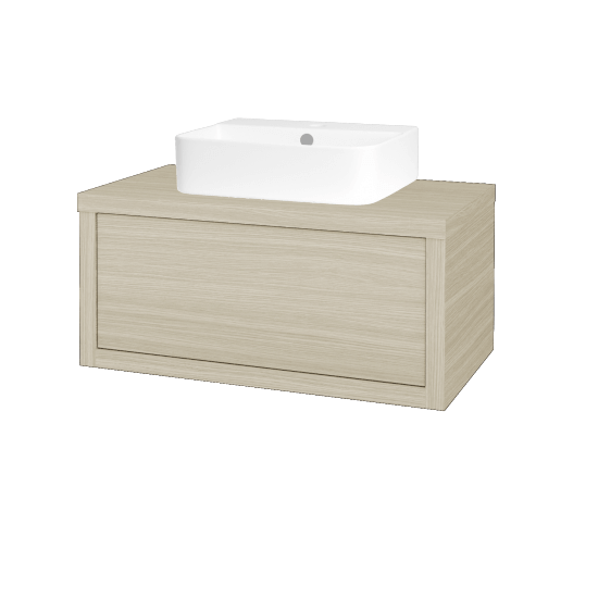 Badezimmerschrank MOVE SZZ 80 (Waschtisch Joy 3)  - D04 Eiche - D04 Eiche