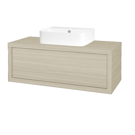 Badezimmerschrank MOVE SZZ 100 (Waschtisch Joy 3)  - D04 Eiche - D04 Eiche