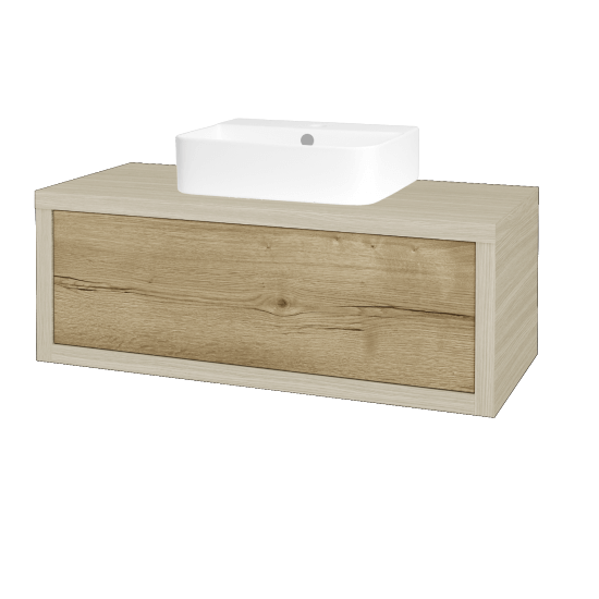 Umyvadlová skříňka STORM SZZ 100 (umyvadlo Joy 3)  - D04 Dub - D26 Ontario