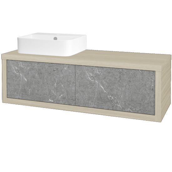 Umyvadlová skříňka STORM SZZ2 120 (umyvadlo Joy 3)  - D04 Dub - D20 Galaxy - Levé