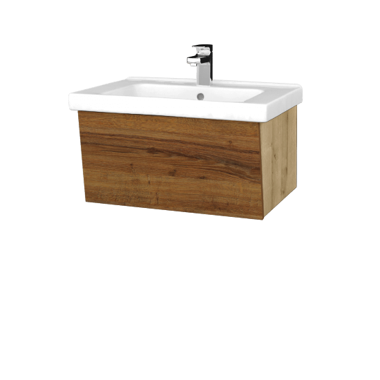 Koupelnová skříňka INVENCE SZZ 65 (umyvadlo Harmonia)  - D09 Arlington - D27 Cognac