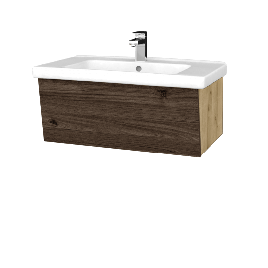 Koupelnová skříňka INVENCE SZZ 80 (umyvadlo Harmonia)  - D09 Arlington - D25 Teak