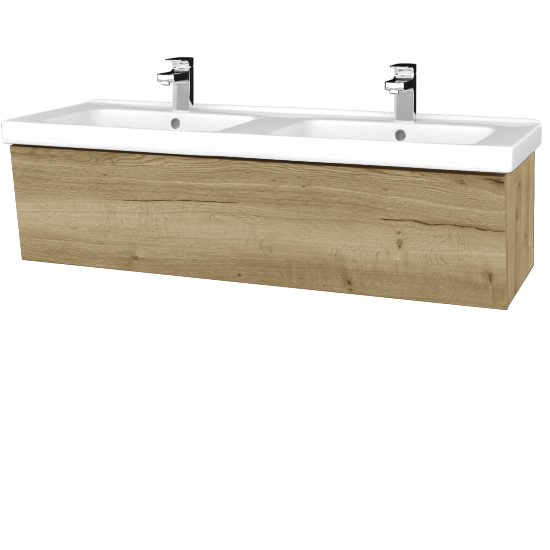 Koupelnová skříňka INVENCE SZZ 125 (dvojumyvadlo Harmonia)  - D09 Arlington - D26 Ontario