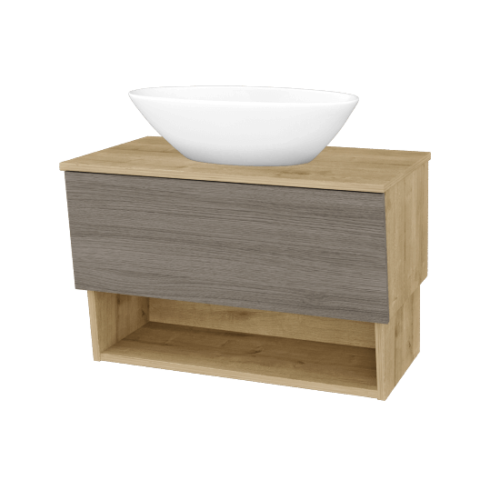 Koupelnová skříňka INVENCE SZZO 80 (umyvadlo Triumph)  - D09 Arlington - D03 Cafe - Ne