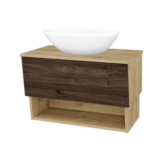 Koupelnová skříňka INVENCE SZZO 80 (umyvadlo Triumph)  - D09 Arlington - D25 Teak - Ne