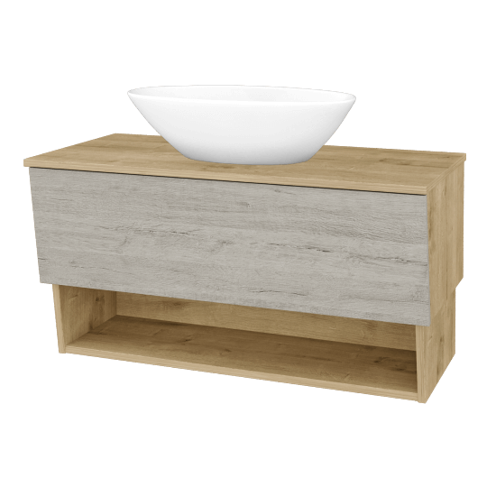 Koupelnová skříňka INVENCE SZZO 100 (umyvadlo Triumph)  - D09 Arlington - D05 Oregon - Ne