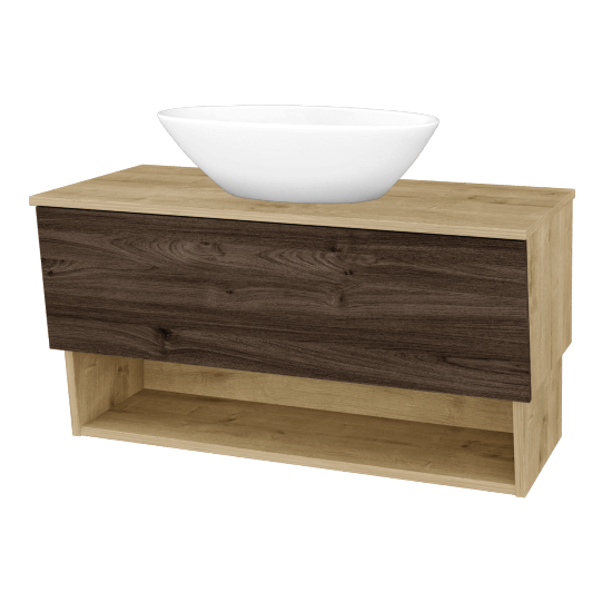 Koupelnová skříňka INVENCE SZZO 100 (umyvadlo Triumph)  - D09 Arlington - D25 Teak - Ne