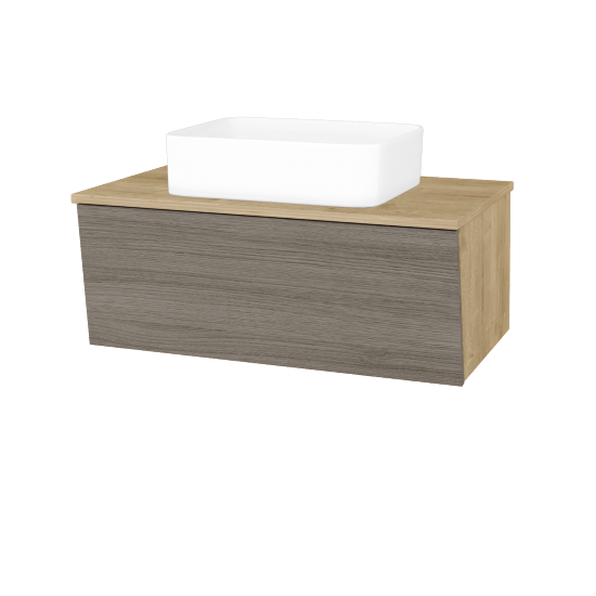 Koupelnová skříňka INVENCE SZZ 80 (umyvadlo Joy)  - D09 Arlington - D03 Cafe - Ne