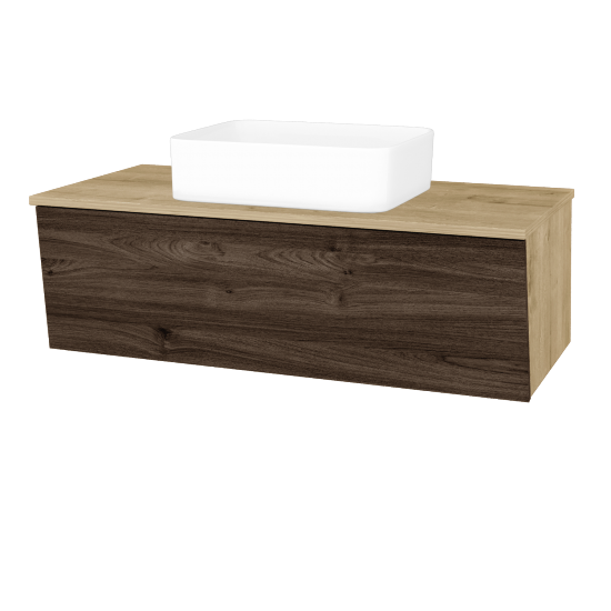 Koupelnová skříňka INVENCE SZZ 100 (umyvadlo Joy)  - D09 Arlington - D25 Teak - Ne