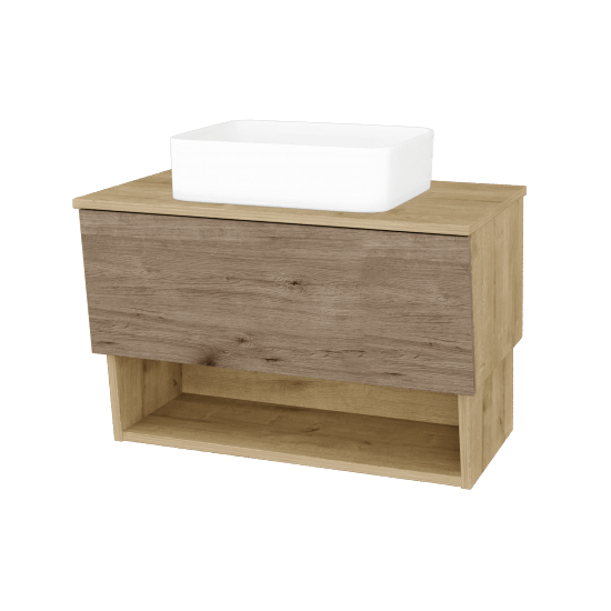 Koupelnová skříňka INVENCE SZZO 80 (umyvadlo Joy)  - D09 Arlington - D23 Herkules - Ne