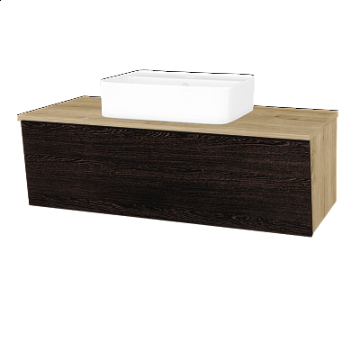 Koupelnová skříňka INVENCE SZZ 100 (umyvadlo Joy 2)  - D09 Arlington - D08 Wenge