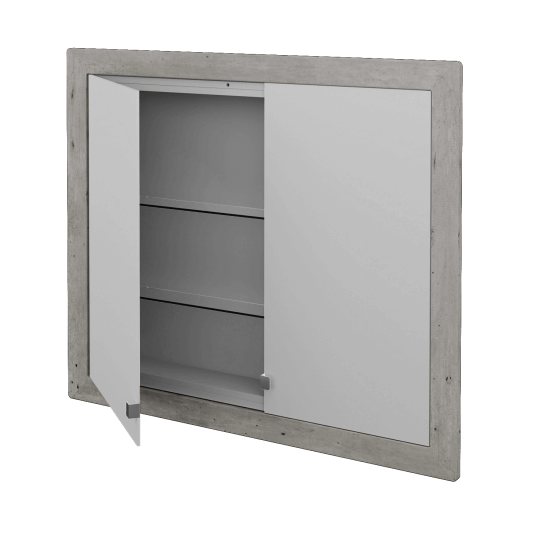 Einbaubarer Spiegelschrank WALL-IN GA2NOE 90  - N03 Graphite