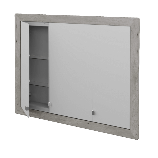Třídveřová galerka GRID GA3OE 100  - D22 Karamel