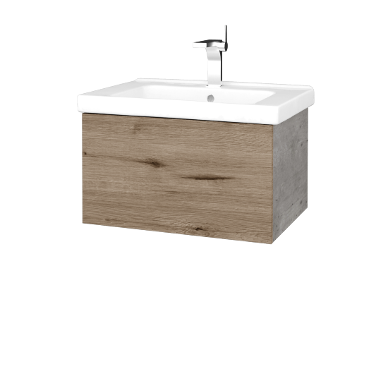 Umyvadlová skříňka VARIANTE SZZ 65 (umyvadlo Harmonia)  - D01 Beton - D23 Herkules