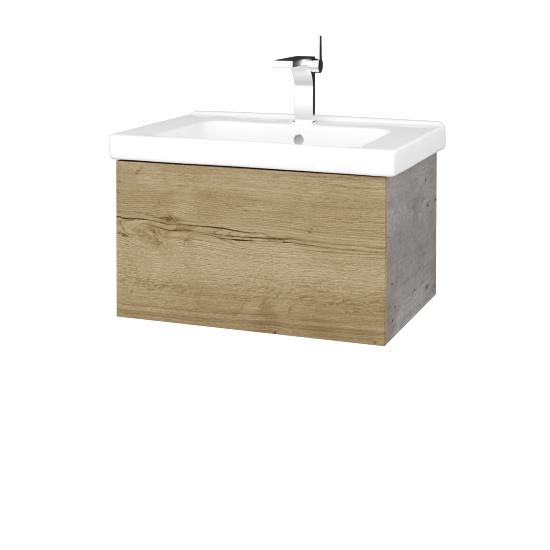 Umyvadlová skříňka VARIANTE SZZ 65 (umyvadlo Harmonia)  - D01 Beton - D26 Ontario