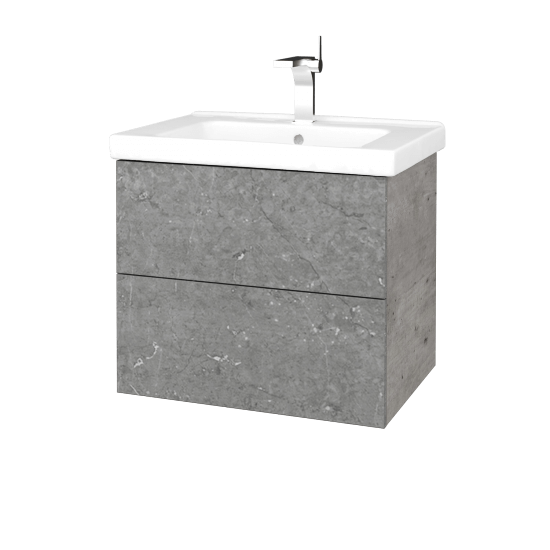 Umyvadlová skříňka VARIANTE SZZ2 65 (umyvadlo Harmonia)  - D01 Beton - D20 Galaxy