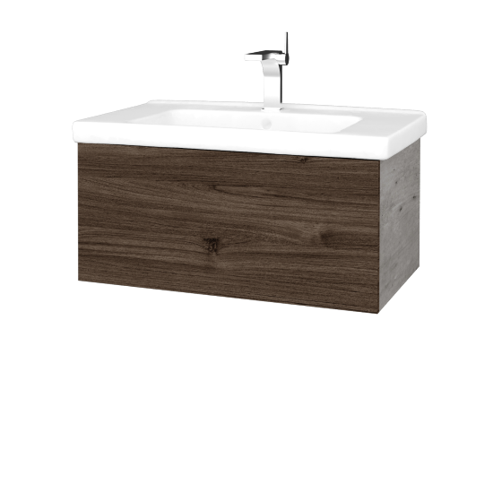 Umyvadlová skříňka VARIANTE SZZ 80 (umyvadlo Harmonia)  - D01 Beton - D25 Teak