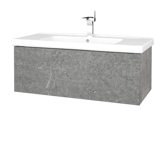 Umyvadlová skříňka VARIANTE SZZ 100 (umyvadlo Harmonia)  - D01 Beton - D20 Galaxy
